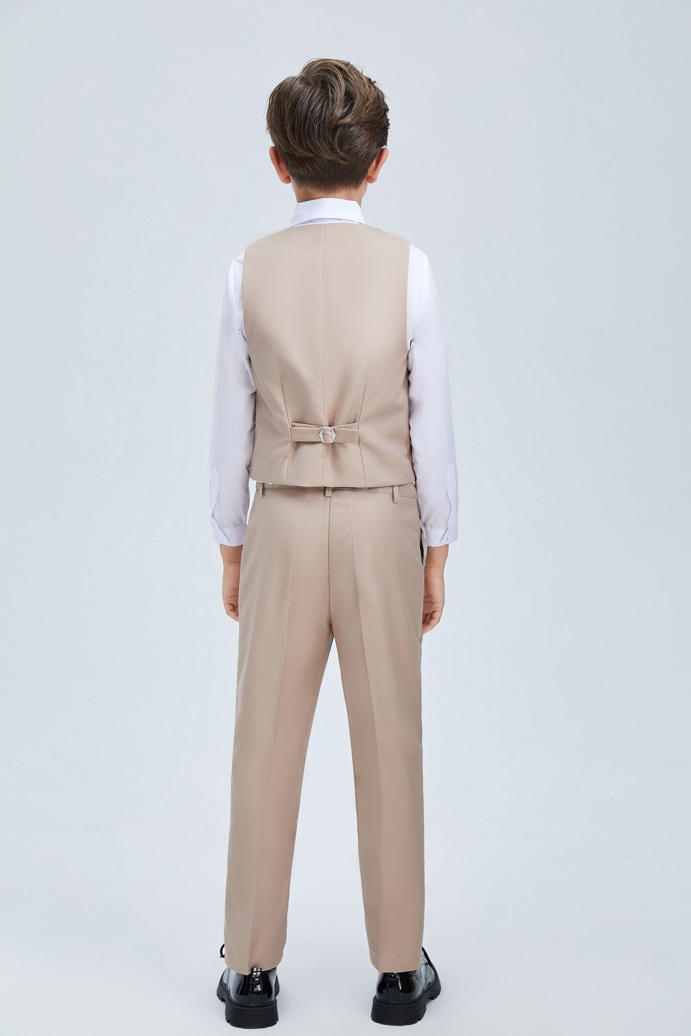 Champagne Classic 4 Piece Boys Suits With Vest+Pants+Shirt+Tie Yuanlu