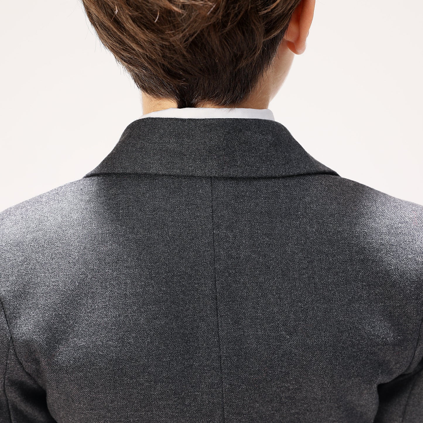 Grey Woolen Elegant 5 Piece Boys Suits Yuanlu