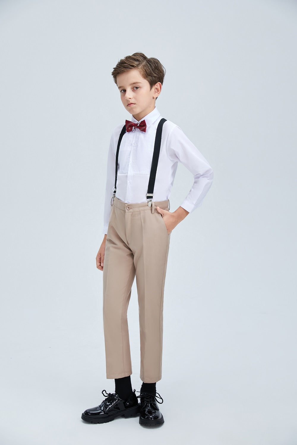 Champagne Kid Formal Classic Suits Set 5 Piece Boys Suits Yuanlu