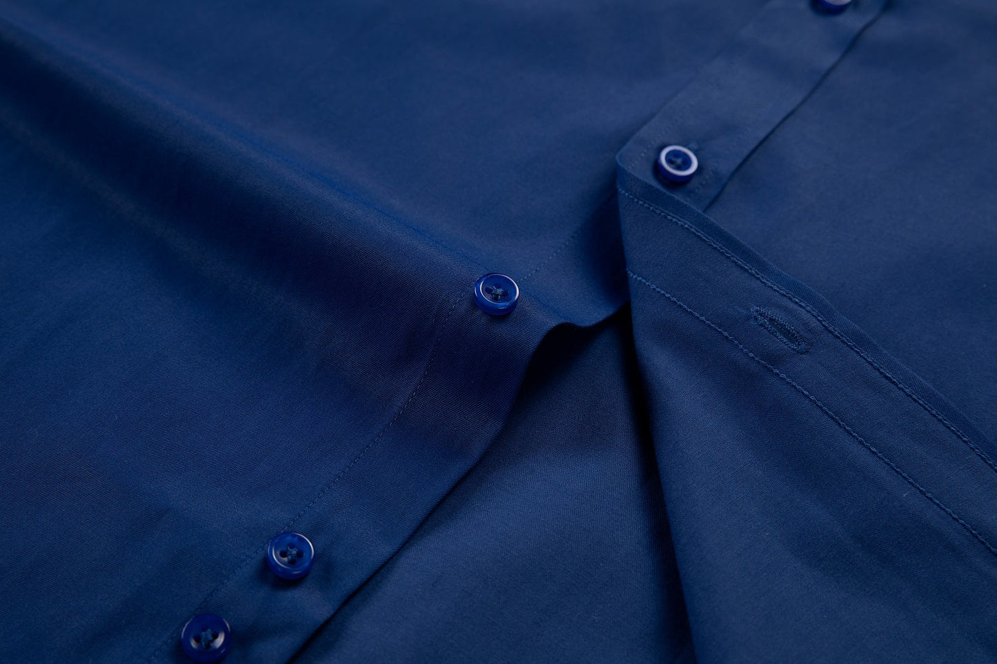 Blue Men's Urban Stylish Casual Business Slim Fit Long Sleeve Button Up Dress Shirt Yuanlu