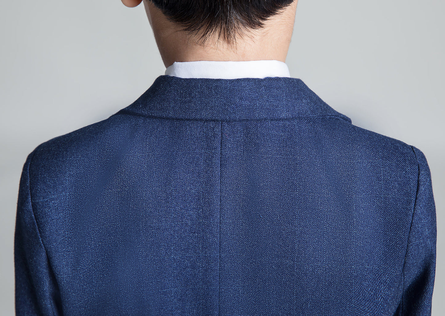 Navy Plaid Elegant 5 Piece Boys Suits Yuanlu