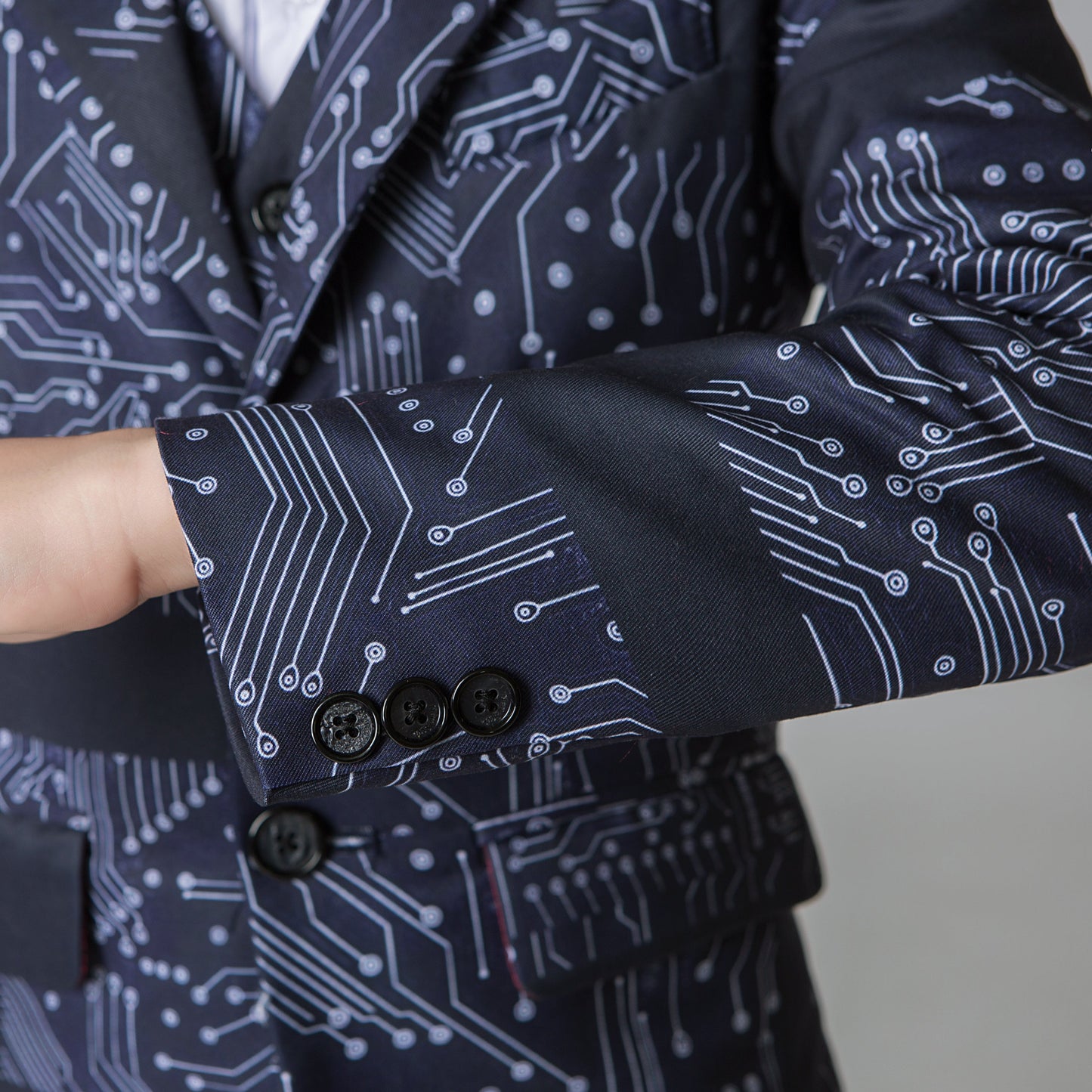 Unique Design Slim Fit Modern 5 Piece Boys Suits Yuanlu