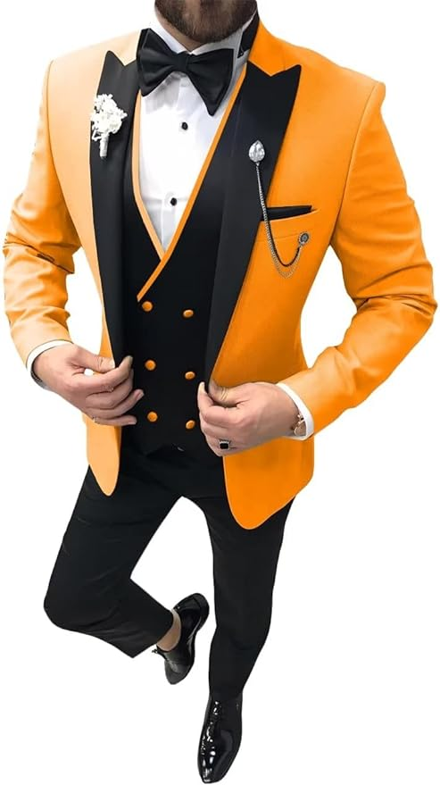 Wedding Tuxedo Dinner 3 Men Piece Suit Yuanlu