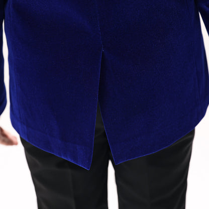 Royal Blue Velvet 5 Piece Boy's Formal Boys Suits Yuanlu