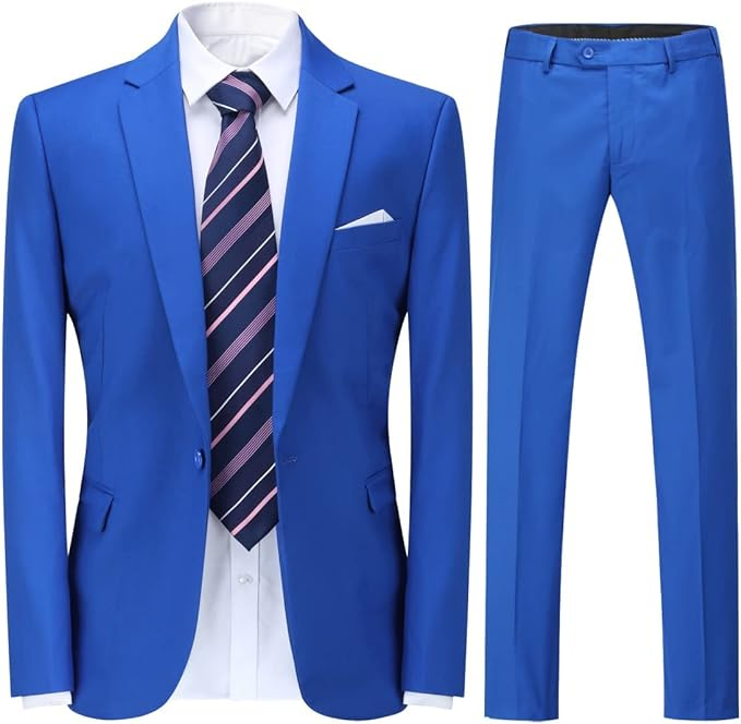 Single-Breasted One Button Center 2 Pieces Men's Suit Yuanlu