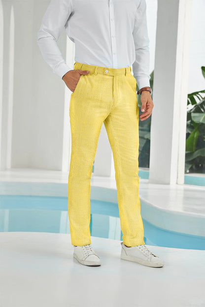 Seersucker Striped Men's Summer Pants Yuanlu