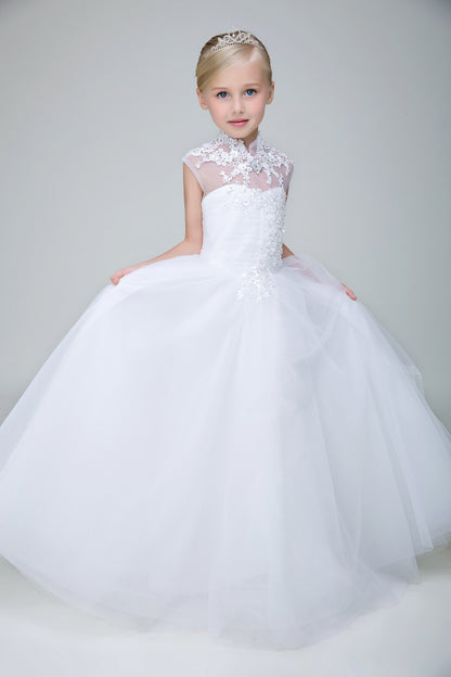 Party Gown Princes Dresses Flower Girl Long Dress for Wedding Yalu08 Lycody