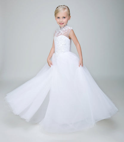 Party Gown Princes Dresses Flower Girl Long Dress for Wedding Yalu08 Lycody