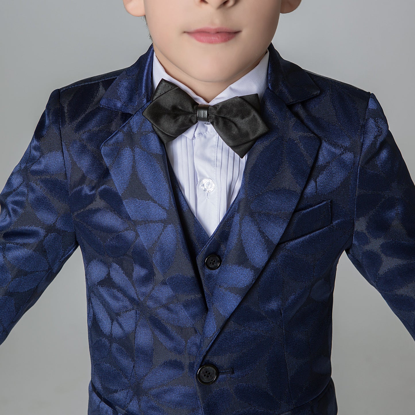 Unique Design Slim Fit Modern 5 Piece Boys Suits Yuanlu