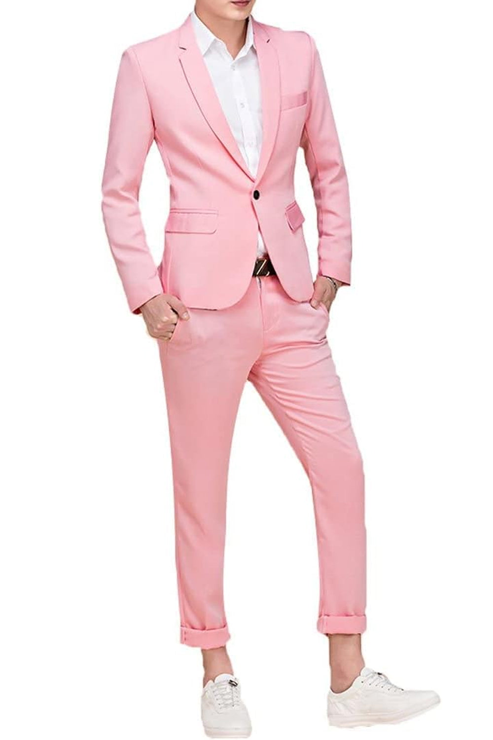 Single-Breasted One Button Center 2 Pieces Men's Suit Yuanlu