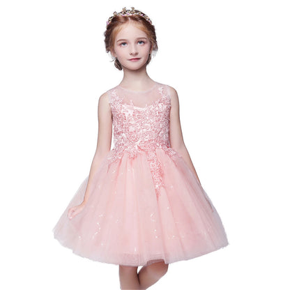 Short Applique Dresses Flower Girl Dress for Wedding SLD04 Lycody