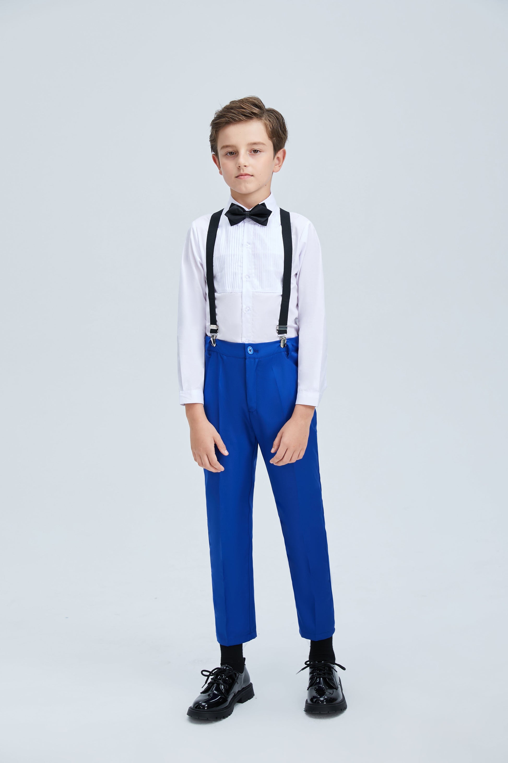 Royal Blue Formal Classic 5 Piece Kids Boys Suits Yuanlu