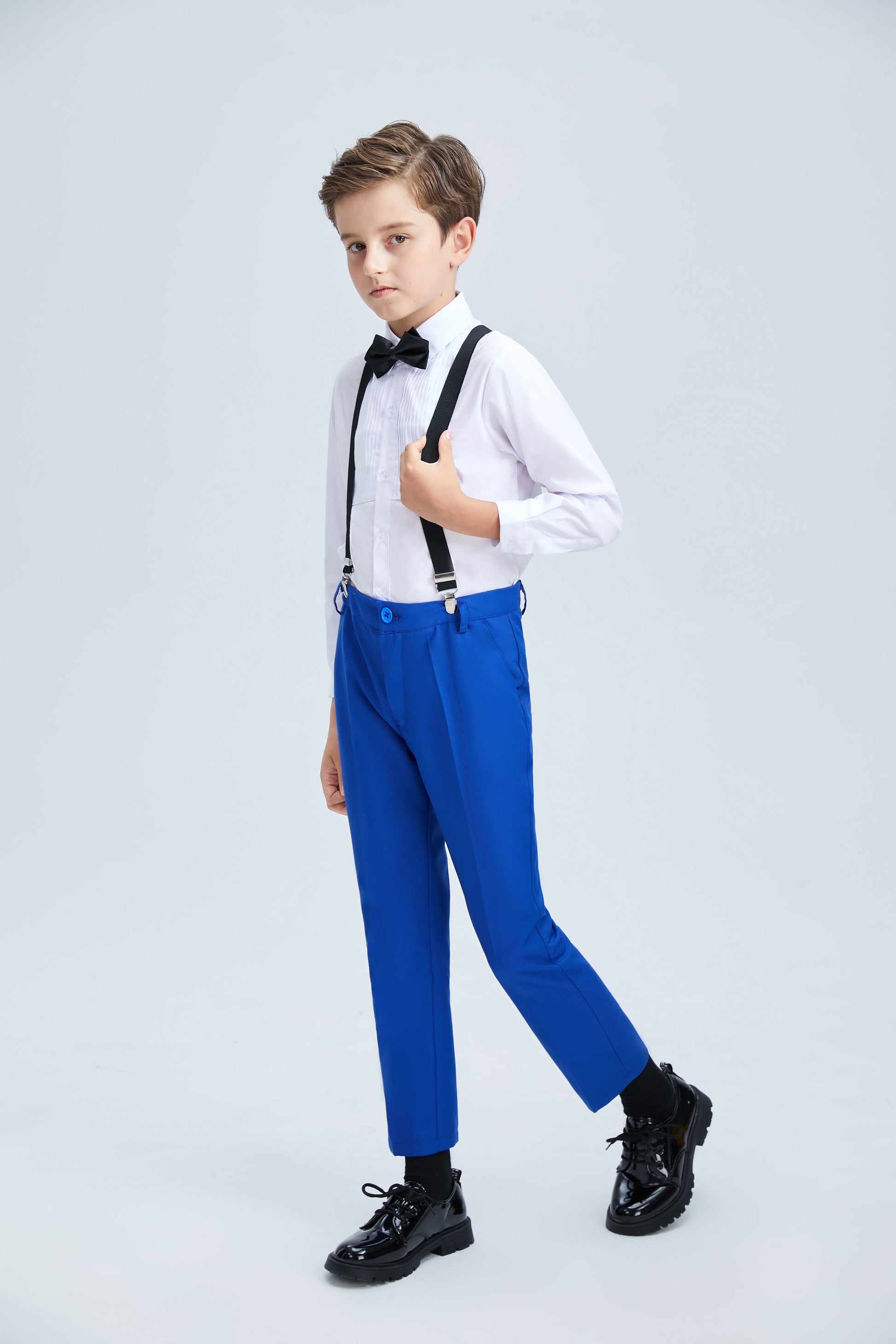 Royal Blue Formal Classic 5 Piece Kids Boys Suits Yuanlu