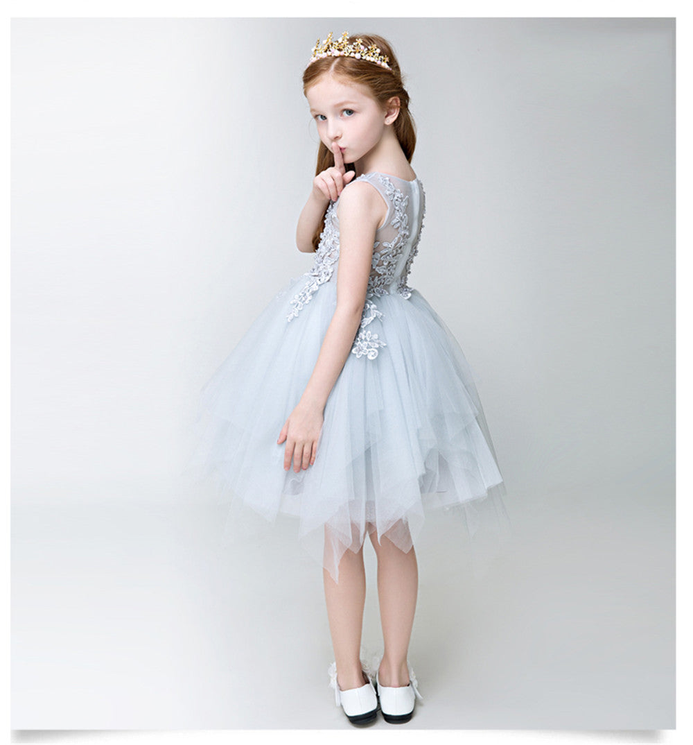 Short Applique Dresses Flower Girl Dress for Wedding SL01 Lycody