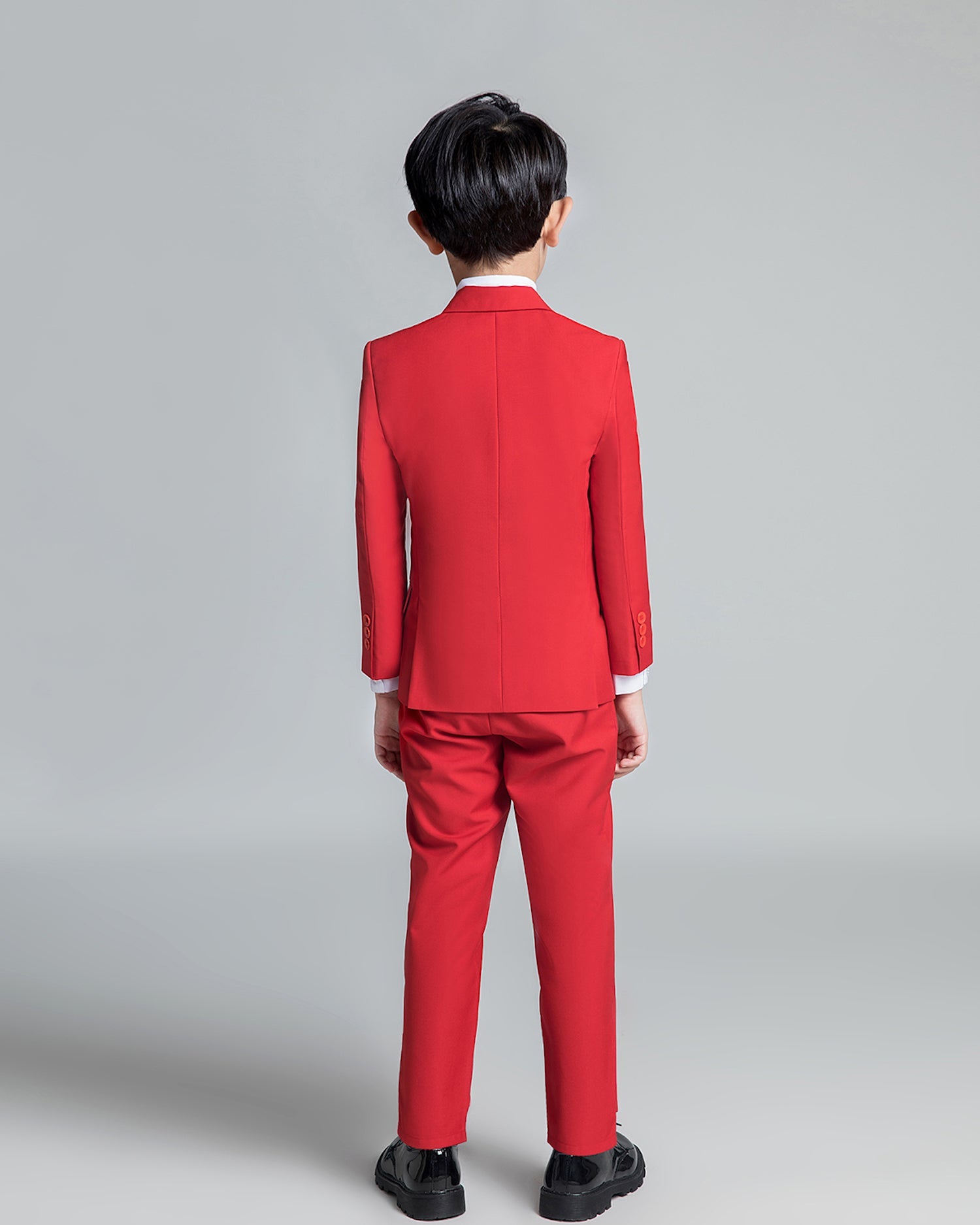 Red Classic Suits Set 5 Piece Boys Suits Yuanlu