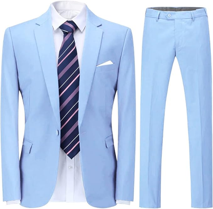 Single-Breasted One Button Center 2 Pieces Men's Suit Yuanlu