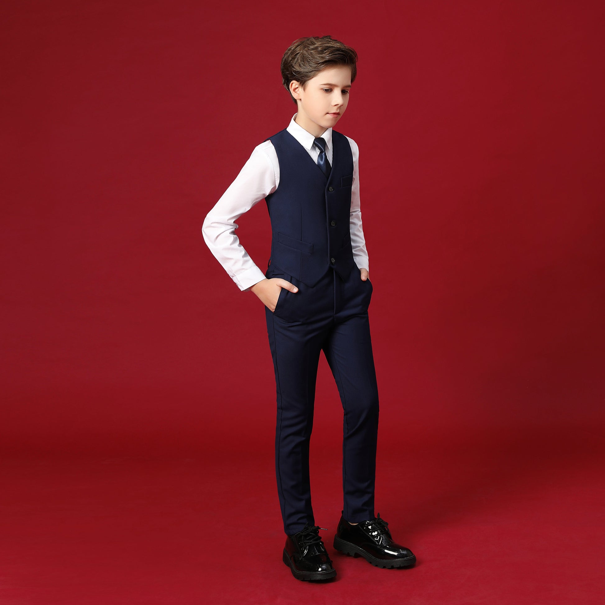 Formal 5 Piece Boys Suits（MORE COLORS+) Yuanlu