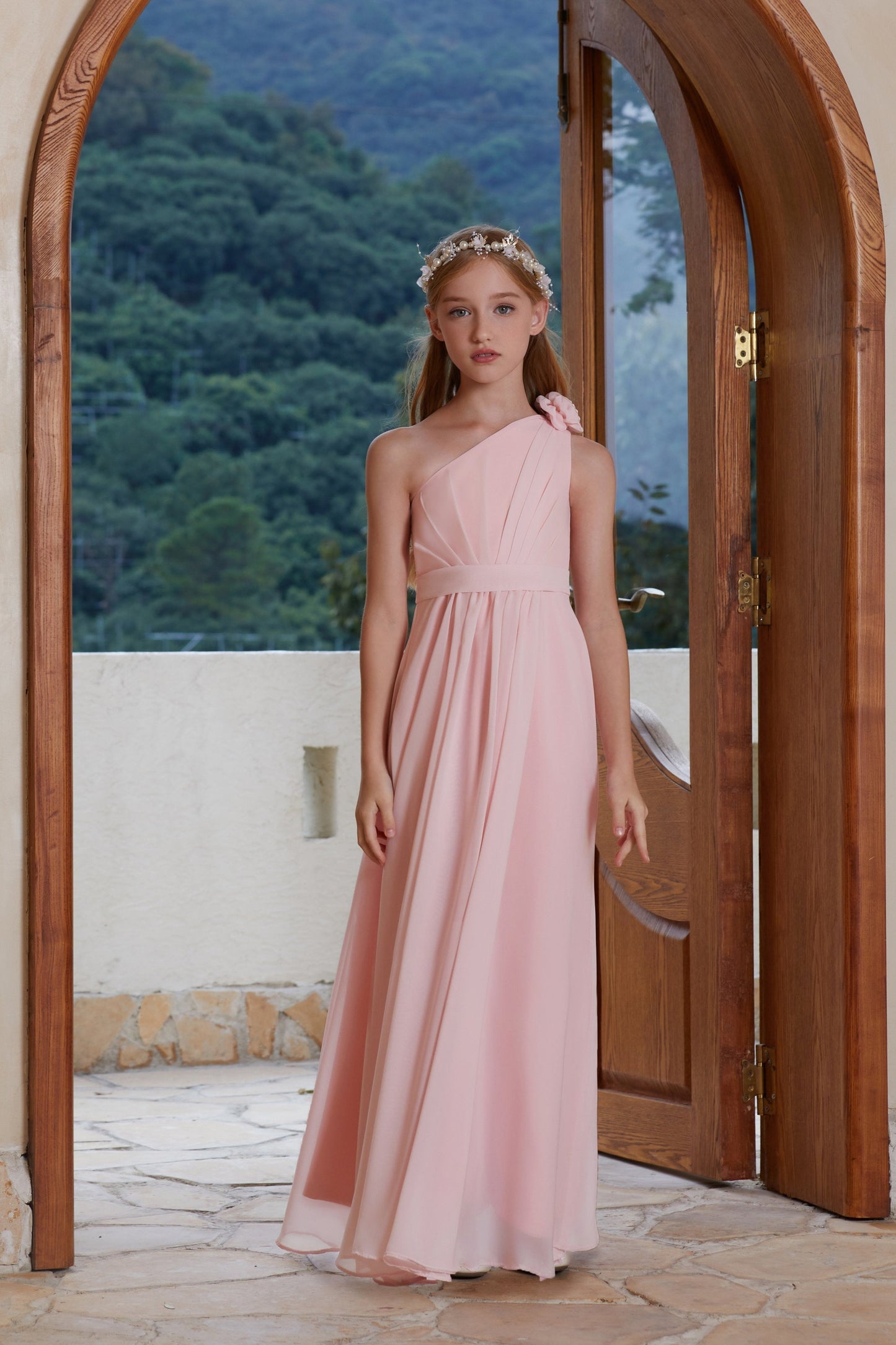 Halter Chiffon Flower Girl Dress