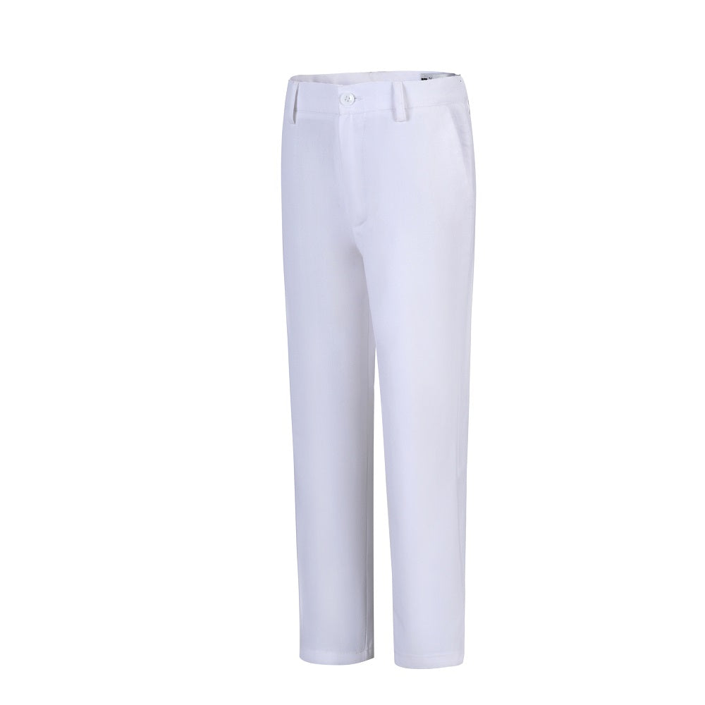 White Formal Boys Wedding Dresswear Pants Yuanlu