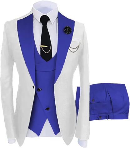 Fashion Slim Fit Wedding Prom 3 Piece Mens Suits Yuanlu