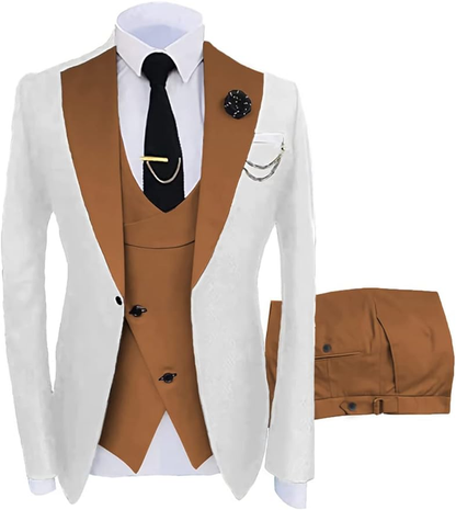 Fashion Slim Fit Wedding Prom 3 Piece Mens Suits Yuanlu