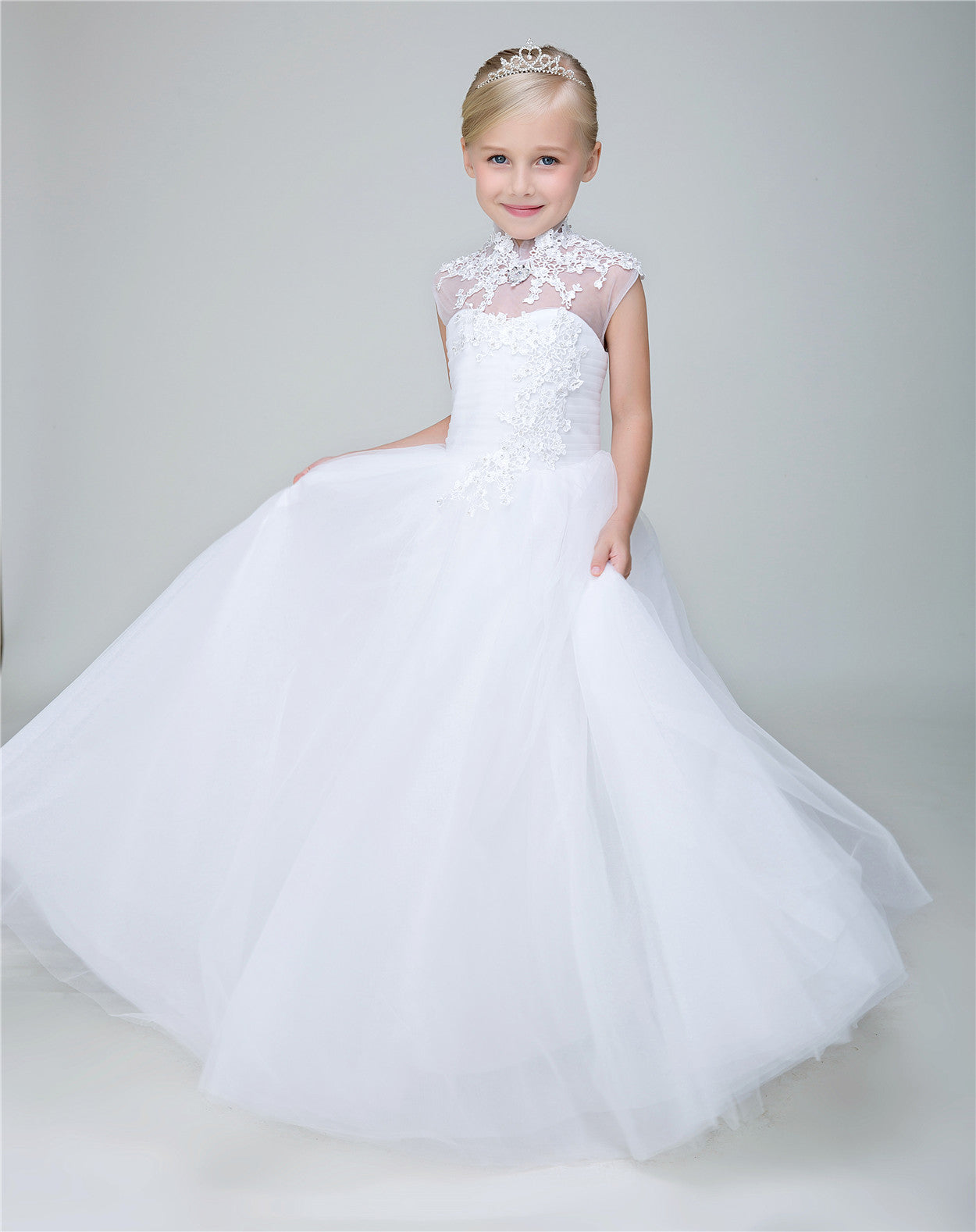 Party Gown Princes Dresses Flower Girl Long Dress for Wedding Yalu08 Lycody