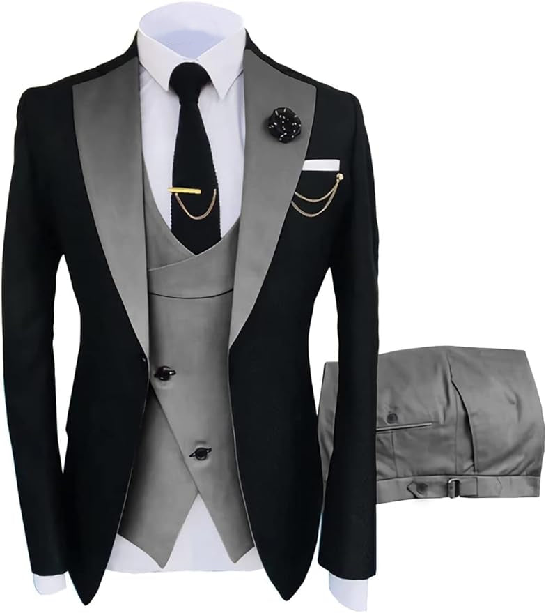 Fashion Slim Fit Wedding Prom 3 Piece Mens Suits Yuanlu