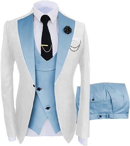 Fashion Slim Fit Wedding Prom 3 Piece Mens Suits Yuanlu