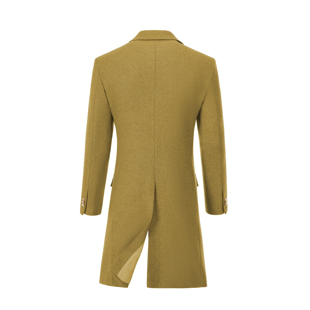 Men's Wool Coat Winter Double Breasted Long Coat 2775 Wehilion