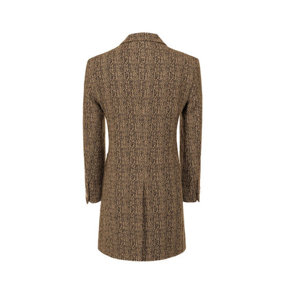 Men's Wool Coat Winter Double Breasted Long Coat 2780 Wehilion