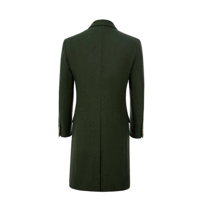 Men's Wool Coat Winter Double Breasted Long Coat 2776 Wehilion