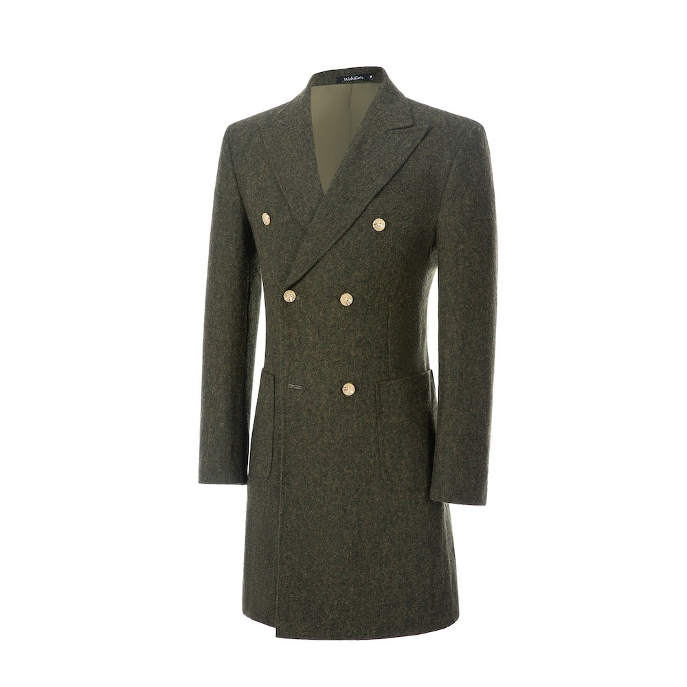 Men's Coat Winter Double Breasted Long Coat 2778 Wehilion