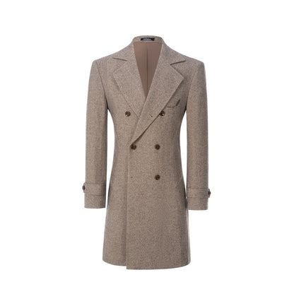 Men's Coat Winter Double Breasted Long Coat 2770 Wehilion