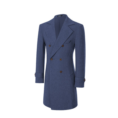 Men's Coat Winter Double Breasted Long Coat 2770 Wehilion