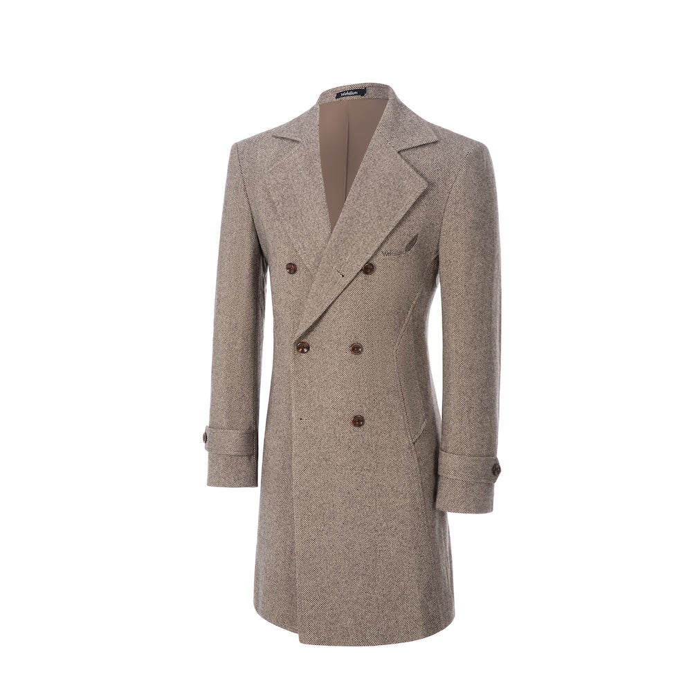 Men's Coat Winter Double Breasted Long Coat 2770 Wehilion