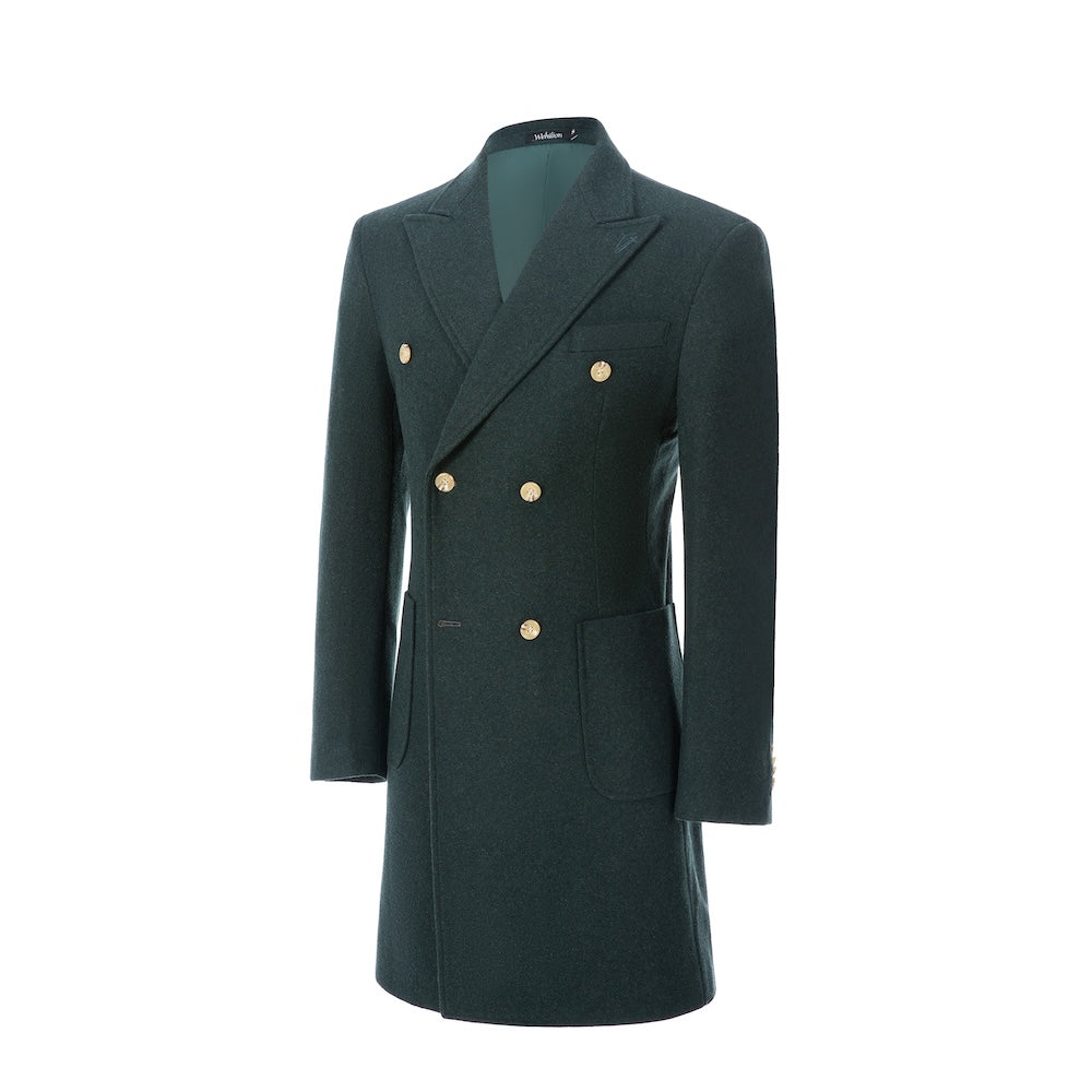 Men's Wool Coat Winter Double Breasted Long Coat 2779 Wehilion