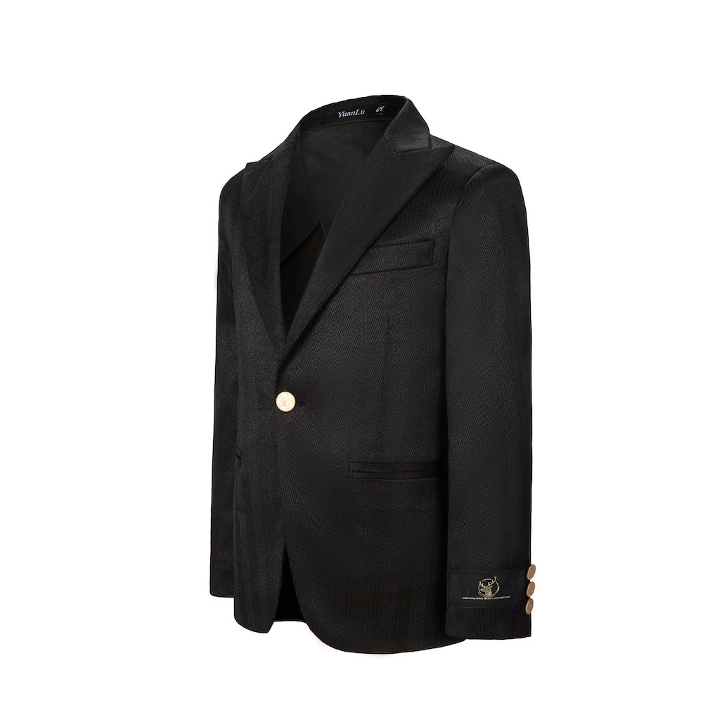 Black Boys Formal Blazer, School Jacket Yuanlu