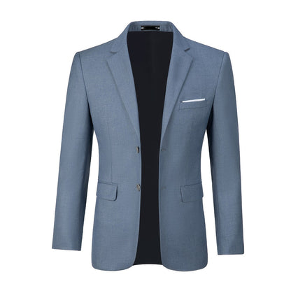 Denim Blue Two Button Wedding 3 Pieces Slim Fit Men Suits Yuanlu