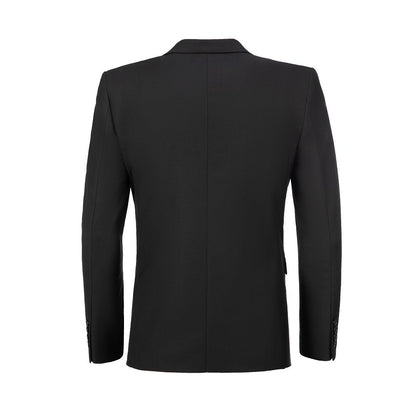 Black Men's Two Button Blazer for Party, Wedding and Business Yuanlu