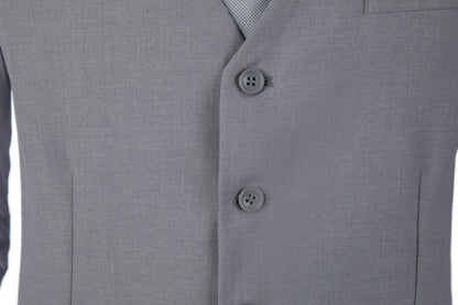 Light Grey Two Button Wedding 3 Pieces Slim Fit Men Suits Yuanlu