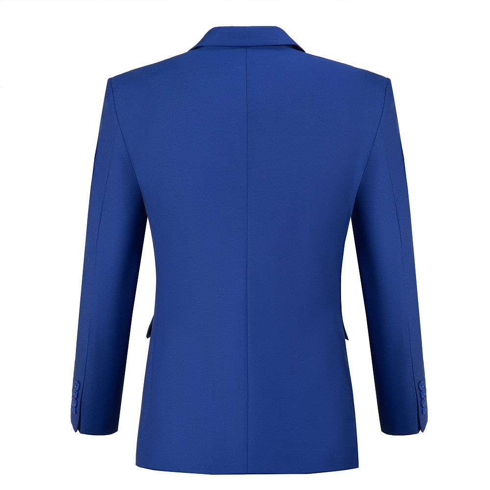 Royal Blue Men's Two Button Blazer for Party, Wedding and Business Yuanlu