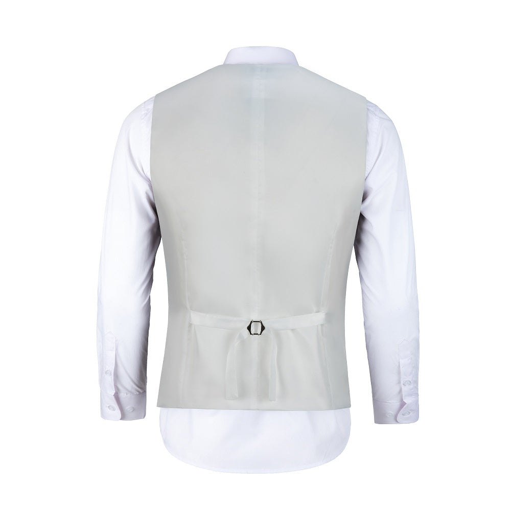 White Two Button Wedding 3 Pieces Slim Fit Men Suits Yuanlu