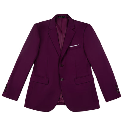 Purple Two Button Wedding 2 Pieces Men's Suits Jacket+Pants Yuanlu