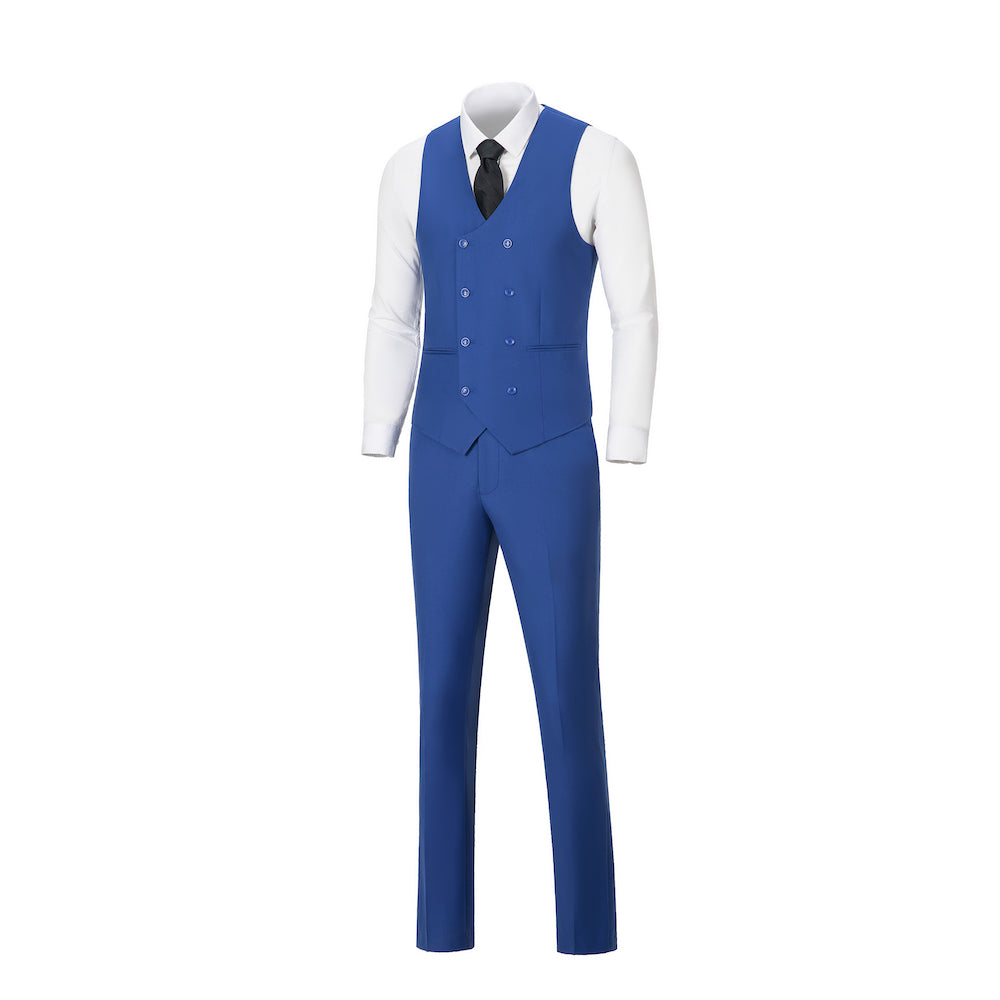 New Arrival Royal Blue Party Banquet Formal 3 Piece Men Suits Yuanlu