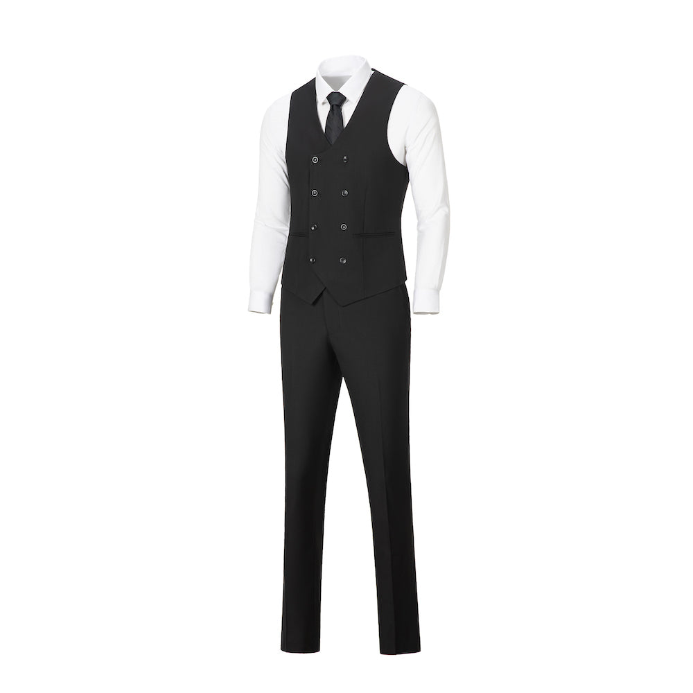 New Arrival Black Party Banquet Formal 3 Piece Men Suits Yuanlu