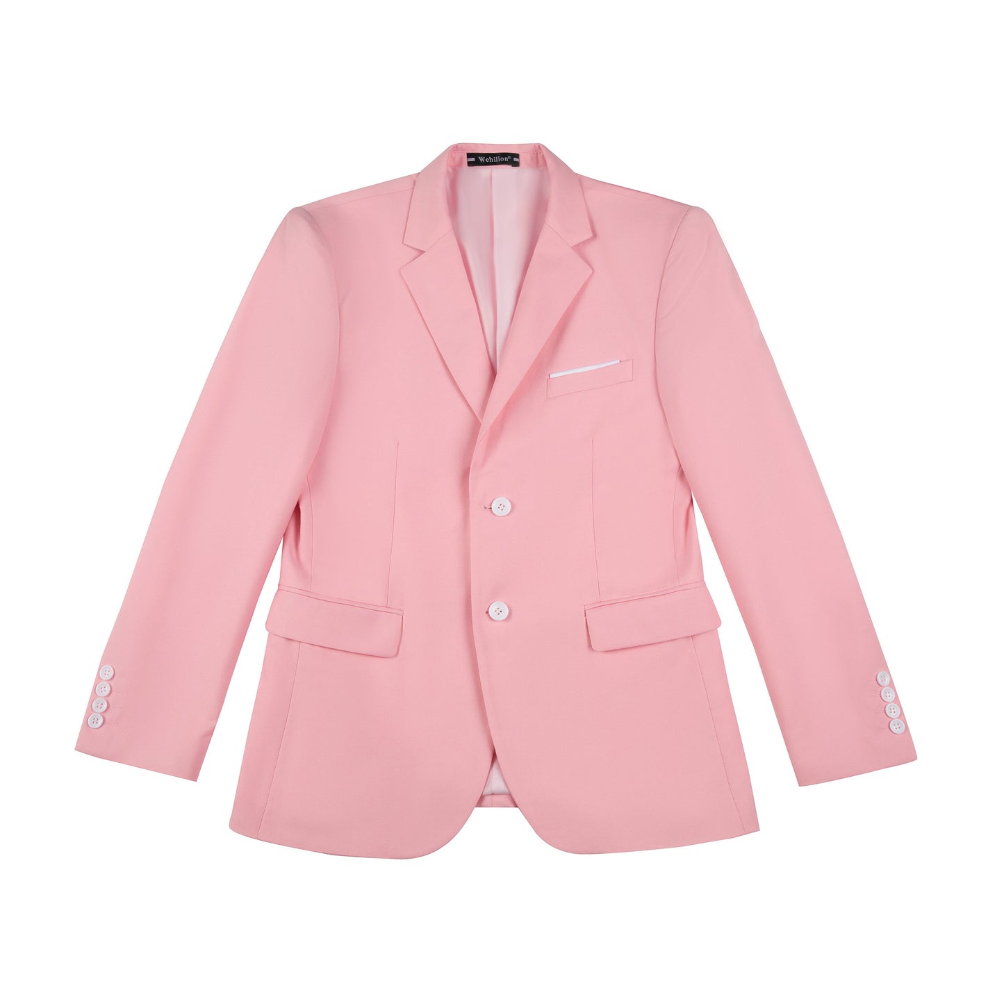 Pink Two Button Wedding 2 Pieces Men's Suits Jacket+Pants Yuanlu