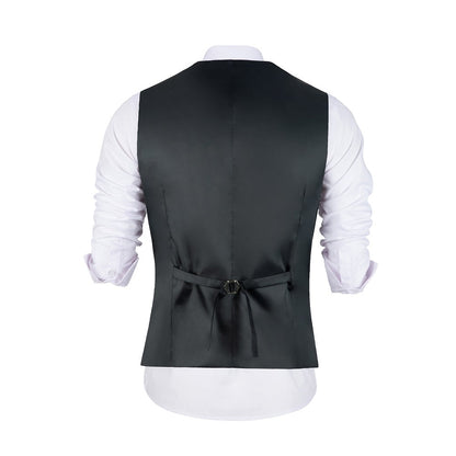 Black Men's Vest for Party, Wedding and Business Yuanlu