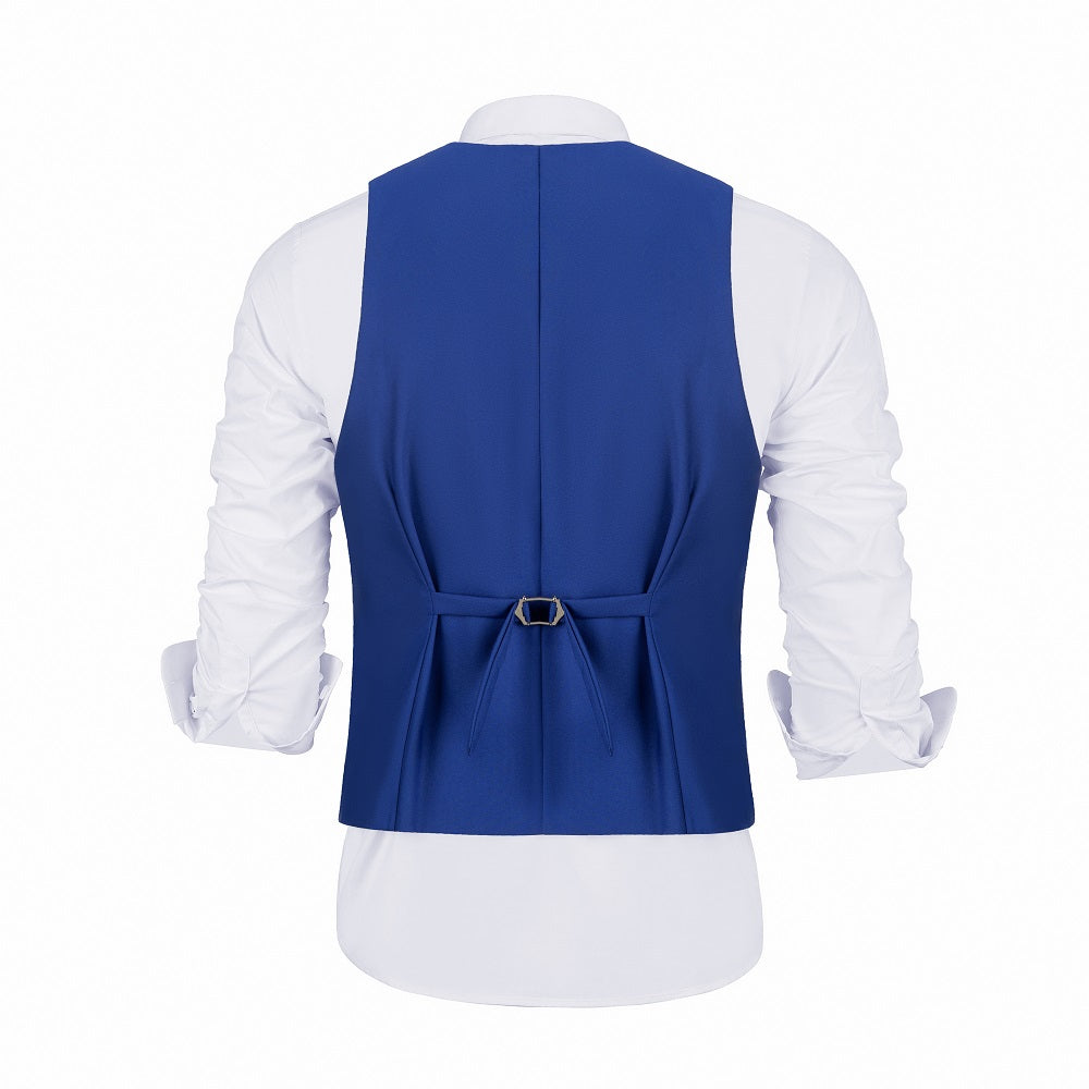 Royal Blue Two Button Wedding 3 Pieces Slim Fit Men Suits Yuanlu