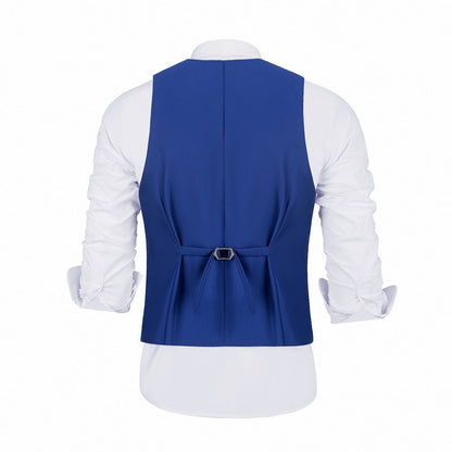 Royal Blue Two Button Wedding 3 Pieces Slim Fit Men Suits Yuanlu