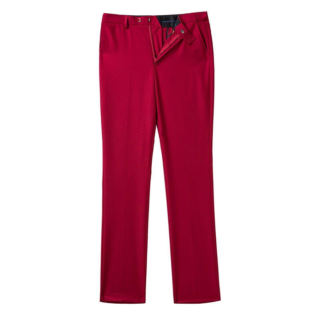 Red Men's Pants for Party, Wedding and Business Yuanlu